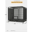 Chuồng chó inox ZIHA có bánh xe