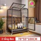 Chuồng tầng nuôi chó có bánh xe