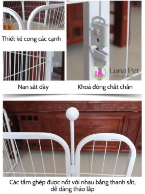 Combo chuồng quây 6 miếng cho chó