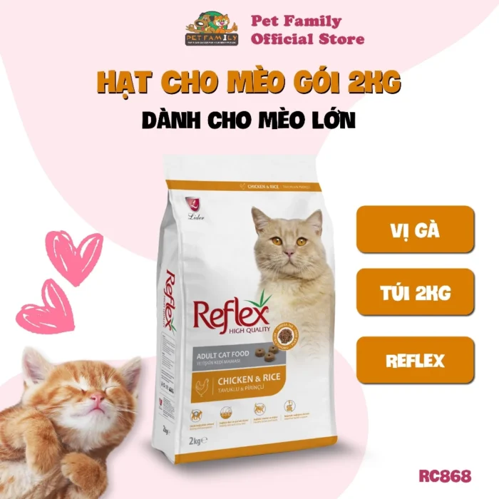 Hạt cho mèo gói Reflex