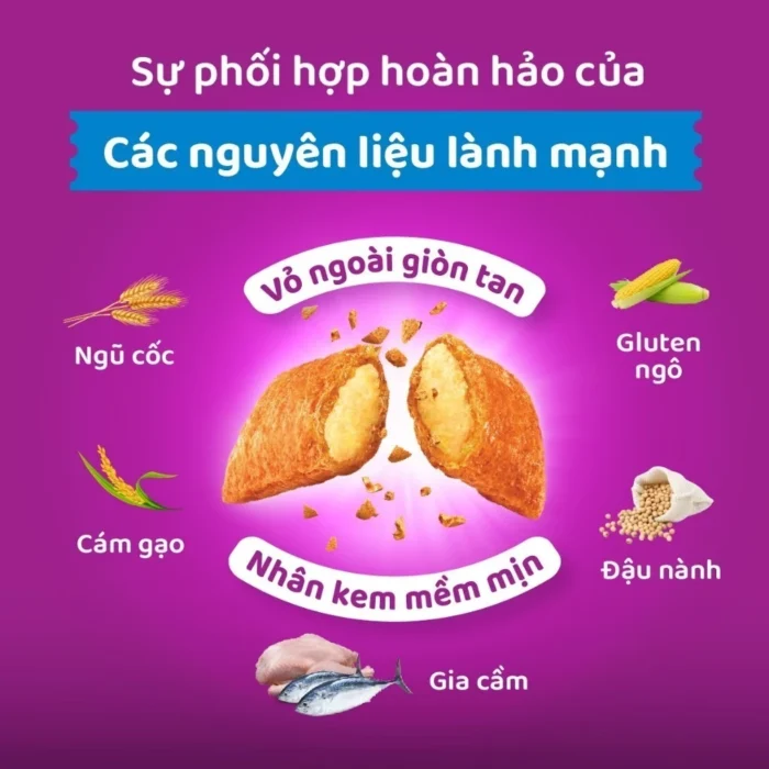Hạt cho mèo trưởng thành Whiskas vị cá biển