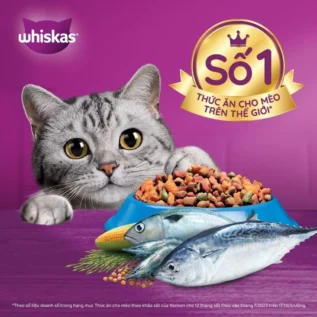Hạt cho mèo trưởng thành Whiskas vị cá biển