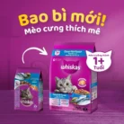 Hạt cho mèo trưởng thành Whiskas vị cá biển