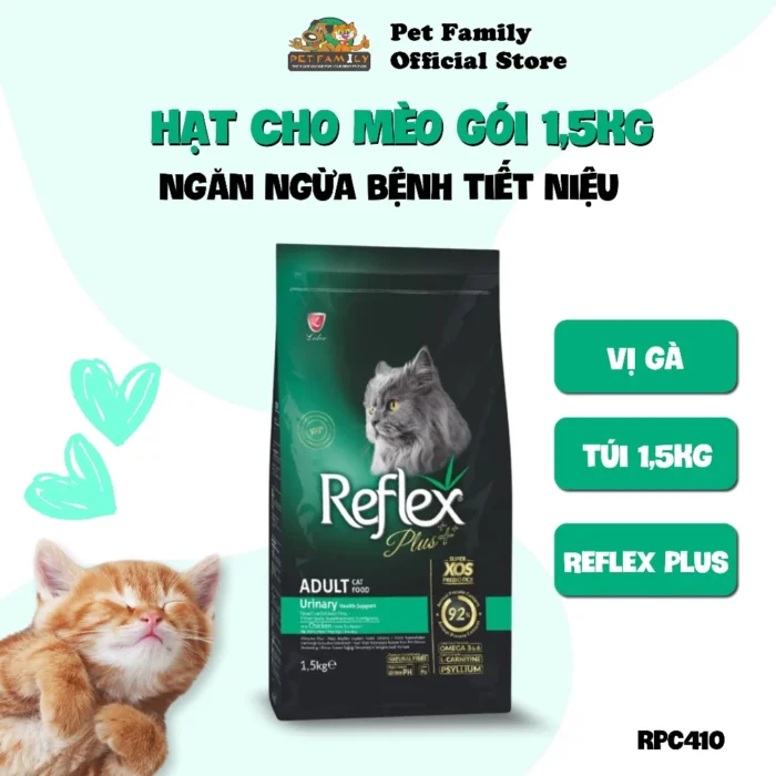Hạt cho mèo túi Reflex Plus