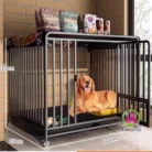 Lồng chuồng cho chó lớn sơn tĩnh điện có bánh xe