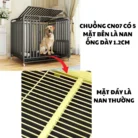 Lồng chuồng cho chó lớn sơn tĩnh điện có bánh xe