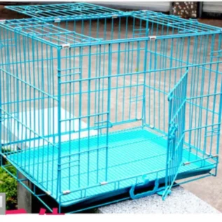 Lồng nuôi chó sơn tĩnh điện tặng kèm khay