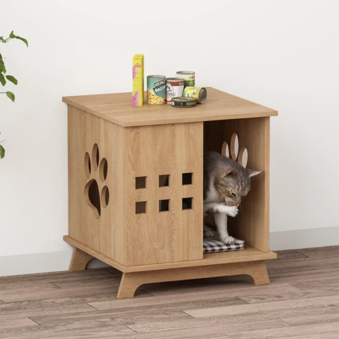 Nhà cho mèo gỗ MDF Ilumia