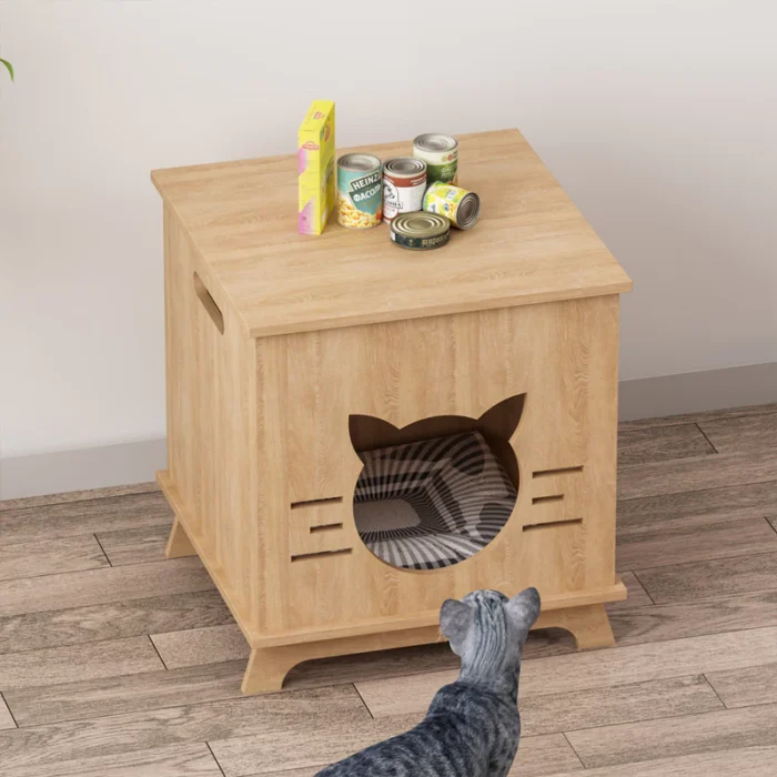 Nhà cho mèo gỗ MDF Ilumia