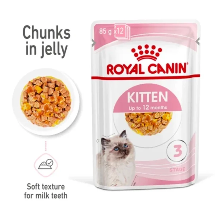Pate Royal Canin Kitten gói dành cho mèo từ 2 tháng tuổi