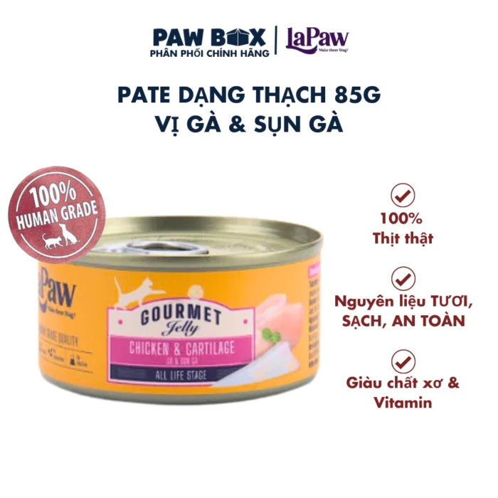 Pate cho mèo LaPaw Gourmet cao cấp dạng thạch hộp
