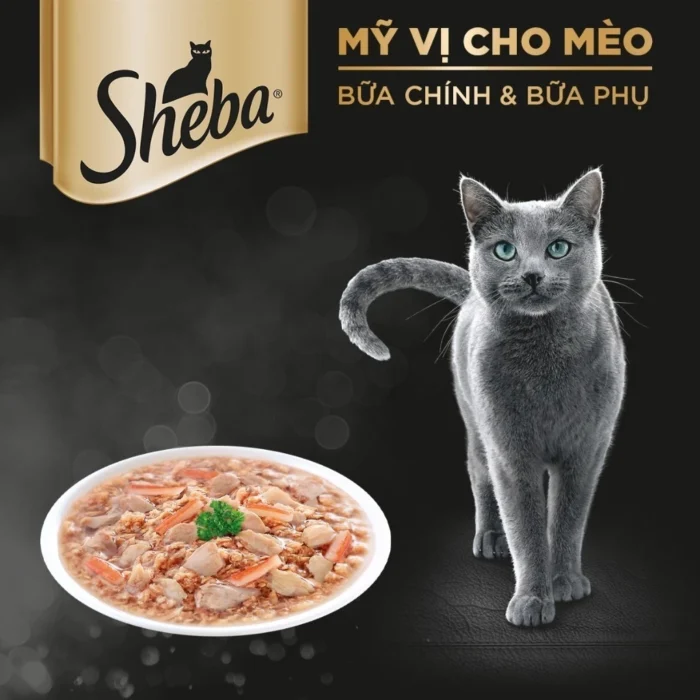 Sheba pate cho mèo sành ăn