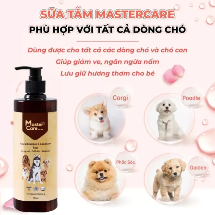 Sữa tắm chó MASTERCARE ngừa ve
