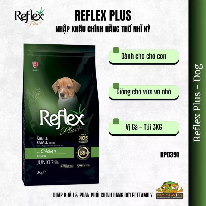 Thức ăn hạt cho chó REFLEX PLUS
