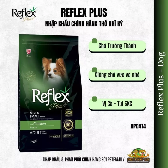 Thức ăn hạt cho chó REFLEX PLUS