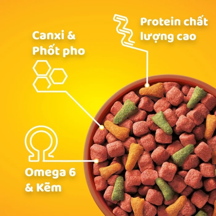 Thức ăn hạt khô cho chó lớn PEDIGREE vị bò và rau củ