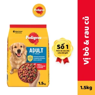 Thức ăn hạt khô cho chó lớn PEDIGREE vị bò và rau củ
