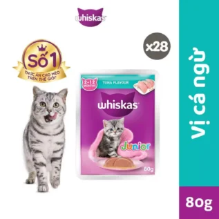 Thùng thức ăn cho mèo con dạng sốt pate WHISKAS