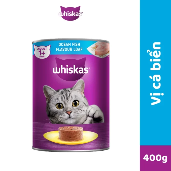 WHISKAS Thức ăn pate cho mèo trưởng thành dạng lon